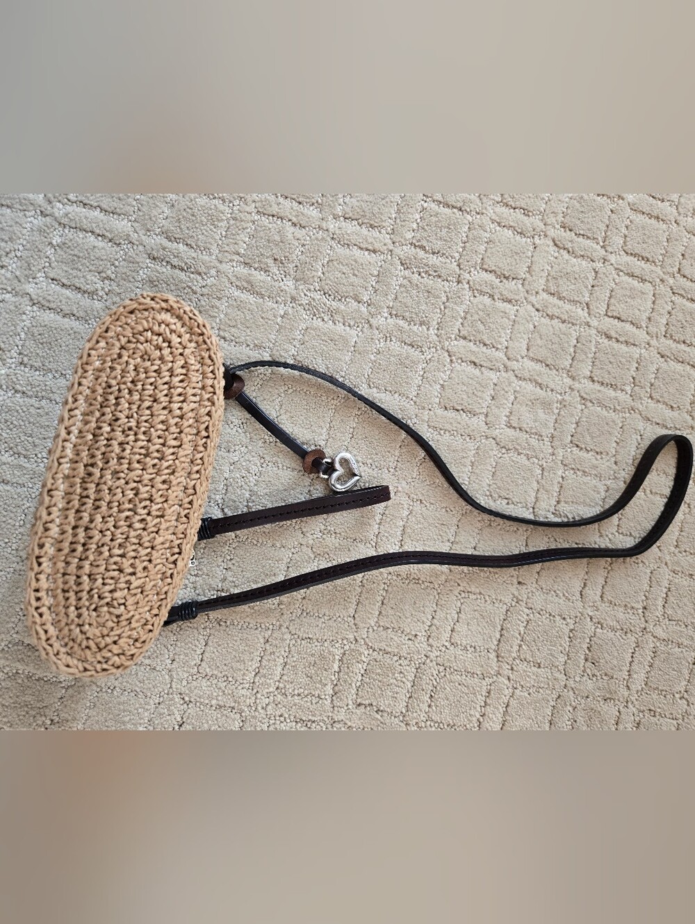 Vintage Brighton Woven Straw MultiFunctional Pouch Bag includes Dust Bag - Picture 10 of 12